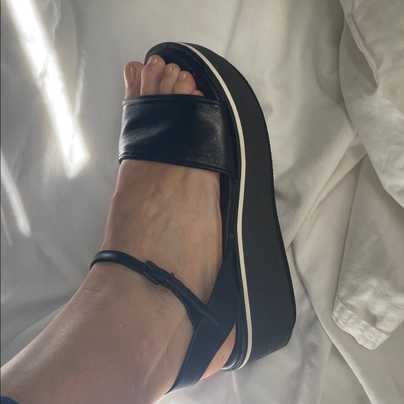 Robert Clergerie Black Platform Sandals - Picture 9 of 10